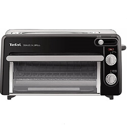 Grille-pains 2 fentes 2en1 1300w noir - tl600830 - TEFAL