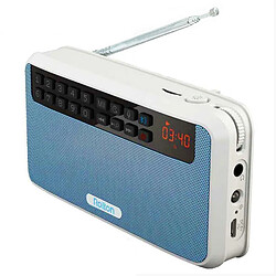 Yonis Mini Enceinte Bluetoothe Multifonction Haut Parleur Portable avec Microphone Intégré et Radio FM Mini Enceinte Bluetoothe Multifonction Avec Micro Intégré Et Radio FM Bleu YONIS