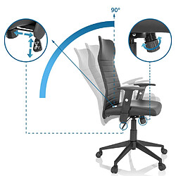 Siège de bureau / Fauteuil de direction ARTON 30 Similicuir noir hjh OFFICE