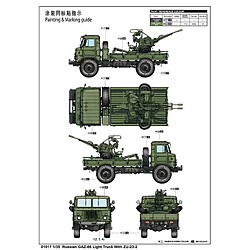 Trumpeter Maquette Camion Russian Gaz-66 Light Truck With Zu-23-2