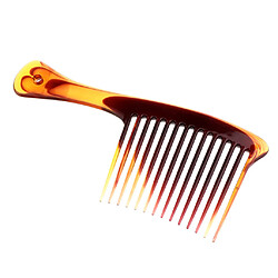 Acheter Peigne Cheveux Dents Larges Afro Brosses à Cheveux Antistatique Plastique avec Manche pour Coiffure Styliser