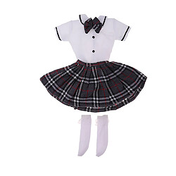 1/3 BJD Poupée Classique école étudiante Fille Uniforme Robe Bas Costume