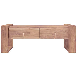 Avis vidaXL Table basse 110x60x40 cm Bois de teck massif