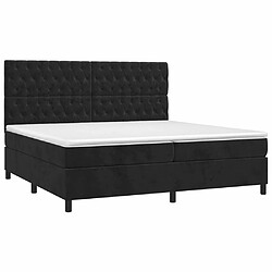 Avis Sommier à lattes,Cadre à lattes de lit pour Adulte matelas et LED Noir 200x200 cm Velours -MN76765