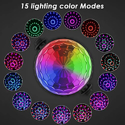 Lampe de Scène FIMEI Boule Disco 2 Pack,15 couleurs Lumière Soirée Éclairage de Discothèque Projecteur Effet Spot Stade