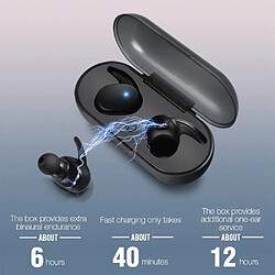 GUPBOO Casque stéréo Y30 Bluetooth 5.0 TWS avec prise en charge Bluetooth