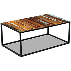 vidaXL Table basse Bois de récupération massif 100x60x40 cm