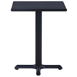 vidaXL Table de jardin Noir 60x60x75 cm