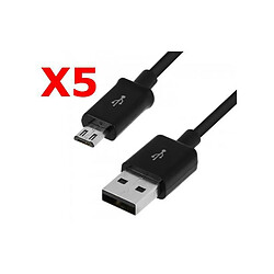 Little Boutik X5 Cable Usb Micro Usb Noir Pour Samsung Sony LG Wiko Huawei HTC Nokia Asus Archos Honor TEENO X5 Couleur 