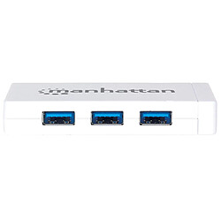 Acheter Arte Video Manhattan Hub 3 ports USB 3.0 avec adaptateur éthernet Gigabit Blanc