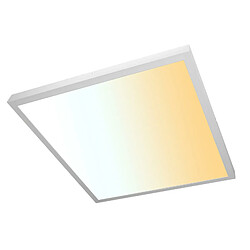 Plafonnier carré 3 étapes LED 30W puissance 353W CCT de 3000K à 6500K plafonnier de bureau cuisine 40x40 cm 230V pas cher