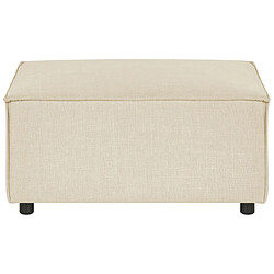 Beliani Ottoman en lin beige APRICA pas cher