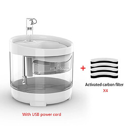 Universal Fontaine pour chat Fontaine pour chat avec robinet Répartiteur d'eau pour chien Répartiteur électrique USB pour chien et chat avec 1 boîte de filtre | Fournitures d'alimentation et d'arrosage pour chat