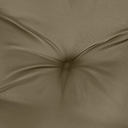 Acheter vidaXL Coussin de banc de jardin taupe mélangé 100x50x7 cm tissu