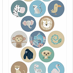 Acheter Artemio 3 plaquettes de stickers safari