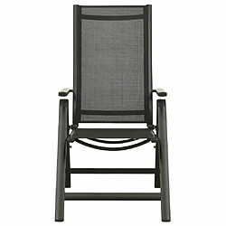 Maison Chic Mobilier de bistro et chaises de jardin 3 pcs Noir et anthracite -GKD613360 pas cher