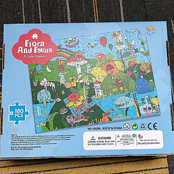 Avis Universal Puzzle éducatif de 180 pièces pour les enfants Puzzle animaux et plantes (180 pièces) (vert)