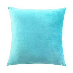 45x45cm Cas Solide Coussin De Velours Doux Décoration Couverture Canapé Voiture Coussin Lac Bleu Lit Decor