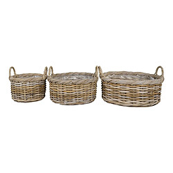 EPIKASA Lot de 3 Paniers Décoratifs de Rangement Kuta