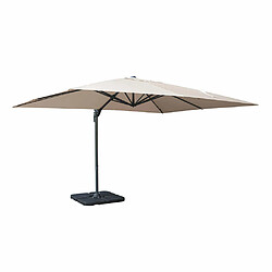 Parasol déporté et sa housse ANTOINE - ECRU - 272x300x400cm - CEZARE 