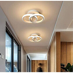 BESTA Plafonnier LED, LED Lustre de Plafond, Luminaire Plafonnier, Blanc Chaud 3000K, Plafonnier en Acrylique Chic Moderne éclairage pour Cuisine Salon Chambre à Coucher (Blanc Chaud, Modèle blanc 1)