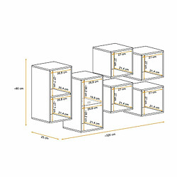 Avis Paris Prix Meuble de Rangement Switch SBIV 320cm Noir & Naturel