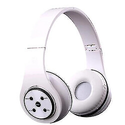 Universal Sans fil bluetooth casque casque casque stéréo cadeau enfant (blanc) 