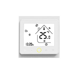 Ledkia Thermostat WiFi Programmable Blanc pour Chauffage Blanc