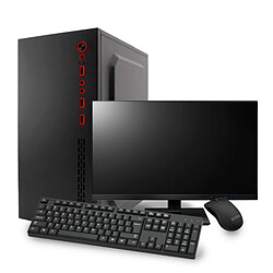 Aures Pc de Bureau Complet ECOPRO A46G 22 Ryzen 5 4600G - DDR4 8GB - SSD 500GB - Moniteur 22" & Accessoires