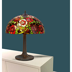 Lampe de bureau Viro New York Rouge Zinc 60 W 45 x 62 x 45 cm