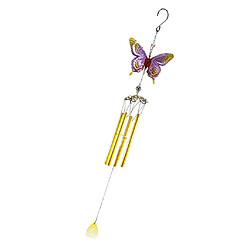 Avis papillon carillon tube ornement cour jardin suspendu décoration or