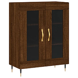 Maison Chic Buffet,Meuble de Rangement,commode pour salon,Cuisine chêne marron 69,5x34x90 cm bois d'ingénierie -MN22343