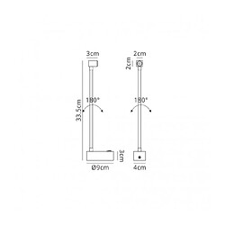 Luminaire Center Applique avec liseuse Fusion blanc mat 1 ampoule 9cm