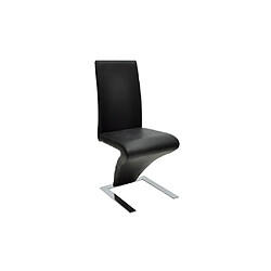 Avis Maison Chic Lot de 2 Chaises à manger,Chaise pour cuisine,Solide Structure noir similicuir -MN33621