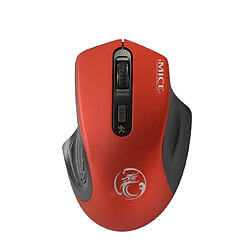 Wewoo Souris sans fil optique pour ordinateur 2.4GHz 2000DPI réglable USB 3.0 (rouge) 