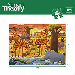 Color Baby Puzzle Enfant Colorbaby Wild Animals 60 Pièces 60 x 44 cm (6 Unités) pas cher