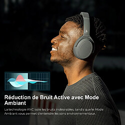 Acheter Écouteurs sans fil à réduction de bruit active Edifier WH700NB, Bluetooth 5.3 - Gris