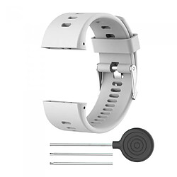 Wewoo Bracelet pour montre connectée Dragonne Sport en silicone POLAR V800 Blanc