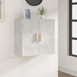 vidaXL Armoire murale Gris béton 60x30x60 cm Bois d'ingénierie 