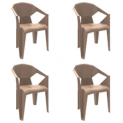 Fauteuil Intérieur Extérieur DELTA Set de 4 - Resol