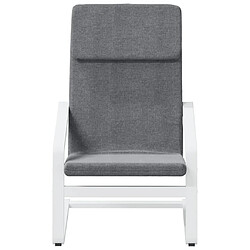 Acheter Maison Chic Chaise de relaxation | Fauteuil relax Gris foncé Tissu -GKD10252