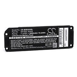 vhbw Li-Ion batterie 2600mAh (7.4V) pour haut-parleurs enceintes Bose Soundlink Mini