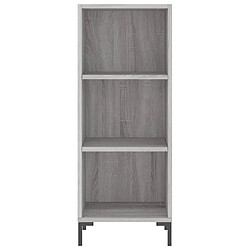 Acheter vidaXL Buffet haut Sonoma gris 34,5x32,5x180 cm Bois d'ingénierie