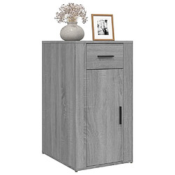 Avis vidaXL Armoire de bureau Sonoma gris 40x49x75 cm Bois d'ingénierie