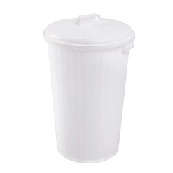 FOURRE-TOUT 35 litres BLANC avec COUVERCLE - GILAC