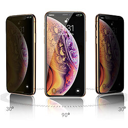 PHONECARE Film Verre Trempé Anti-Spy pour Apple iPhone 15 - Transperent / Noir