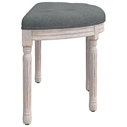 Avis Helloshop26 Banc banquette meuble chambre 81,5 x 41 x 49 cm tissu gris foncé 02_0010660