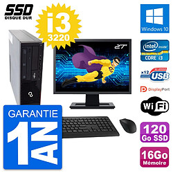 PC Fujitsu E910 DT Ecran 27" Intel i3-3220 RAM 16Go SSD 120Go Windows 10 Wifi · Occasion 