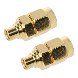 Wewoo Connecteur coaxial RF 2 PCS SMA mâle à femelle MCX