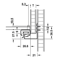 NOTRE SELECTION PAIRE COULISSES MATRIX 450MM AMORT 2 ATTACHES